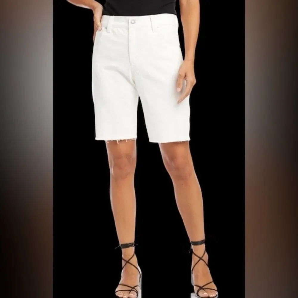 Karen Kane | Karen Kane Lifestyle classic fit white shorts Raw hem NWT size 2